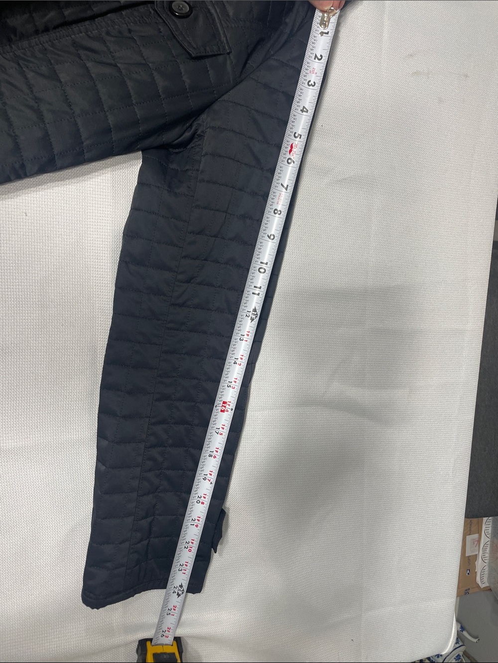 Express black quilted trench coat 
Size 8. Y2K Lightweight. Preowned. - Picture 10 of 12